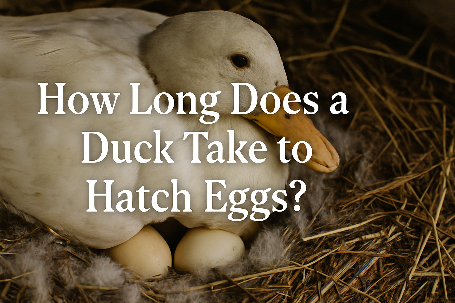 How Long Does a Duck Take to Hatch Eggs?