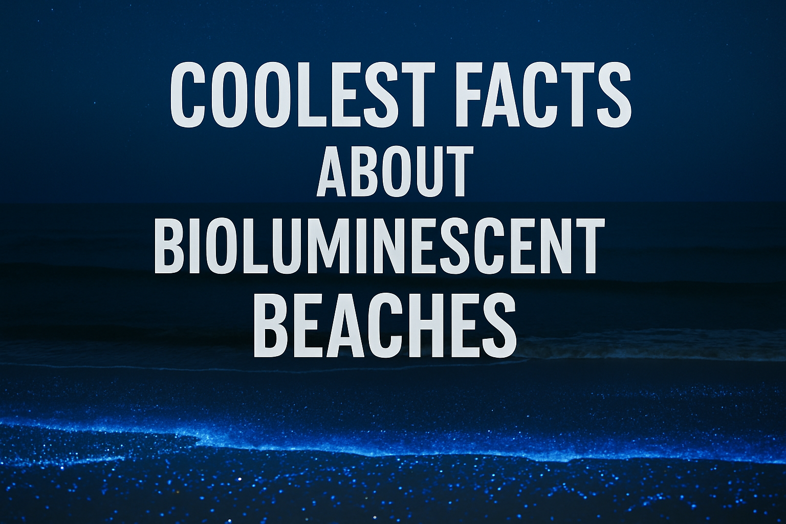 Coolest Facts About Bioluminescent Beaches