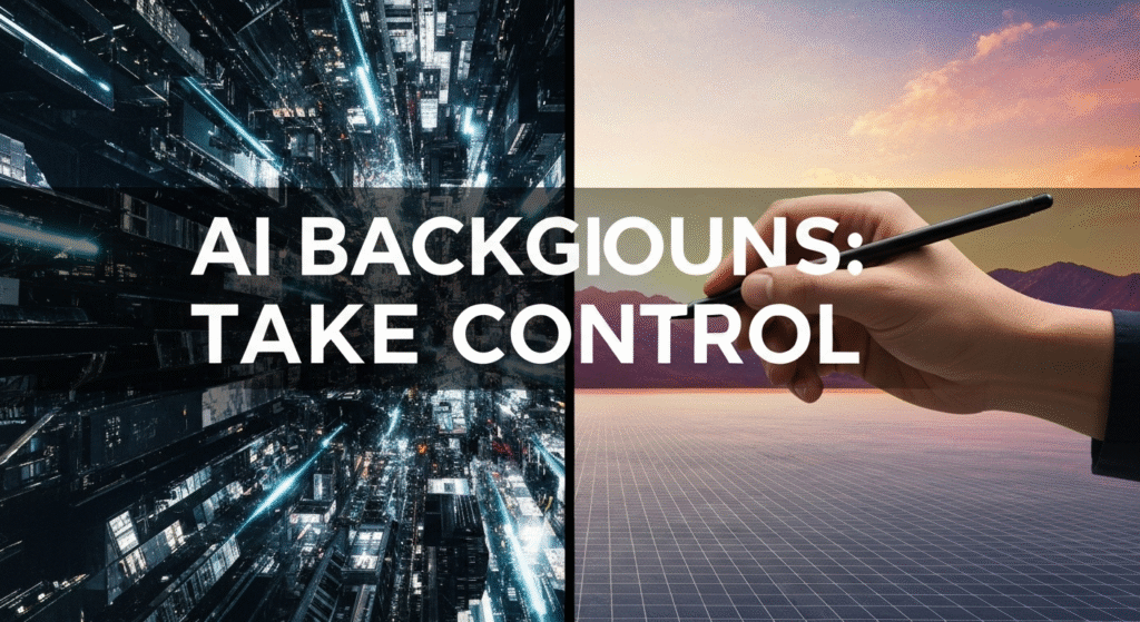AI Backgrounds Without Losing Control: A Practical Guide for Designers